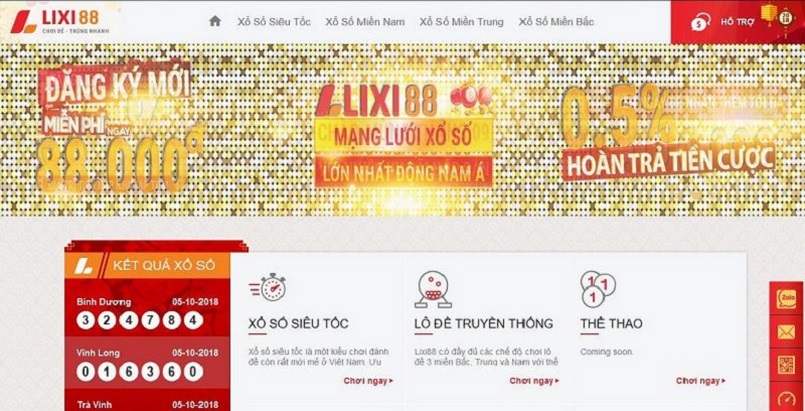 Trang web chính thức của nhà cái Lixi88